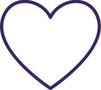 Heart - purple
